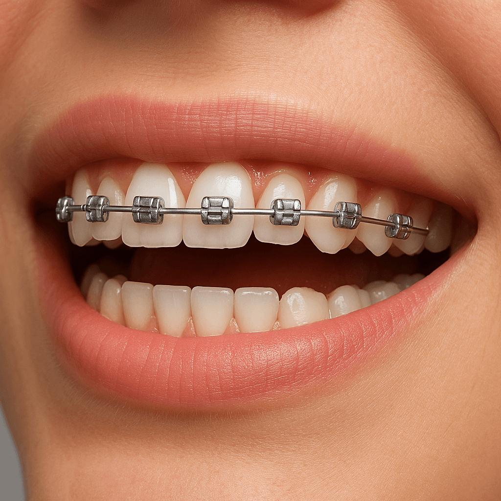 Brackets : Bagues métalliques traditionnelles pour des corrections complexes la hulpe genval nivelles